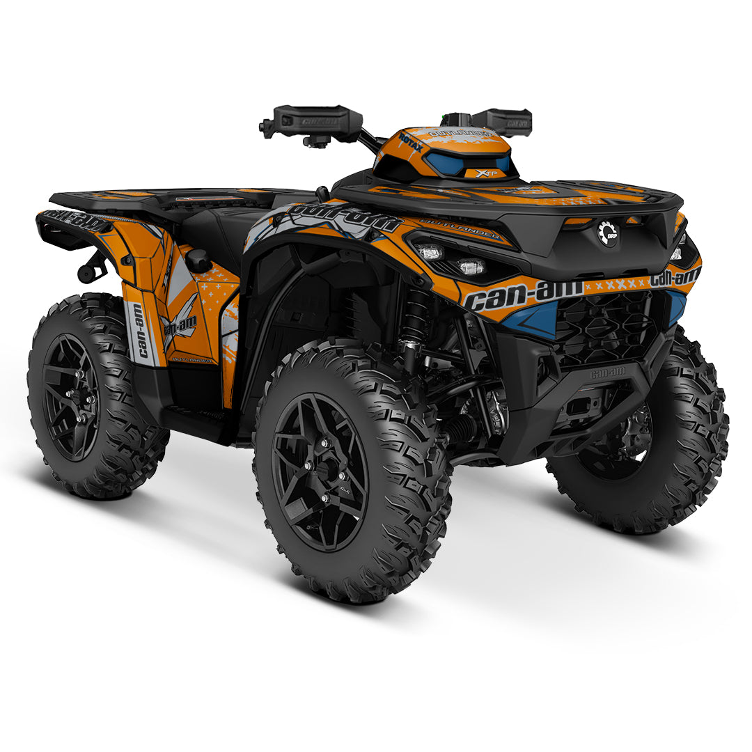 CAN-AM OUTLANDER G3 2025-2027 FULL GRAPHICS KIT "PHASE-X ORANGE" DESIGN