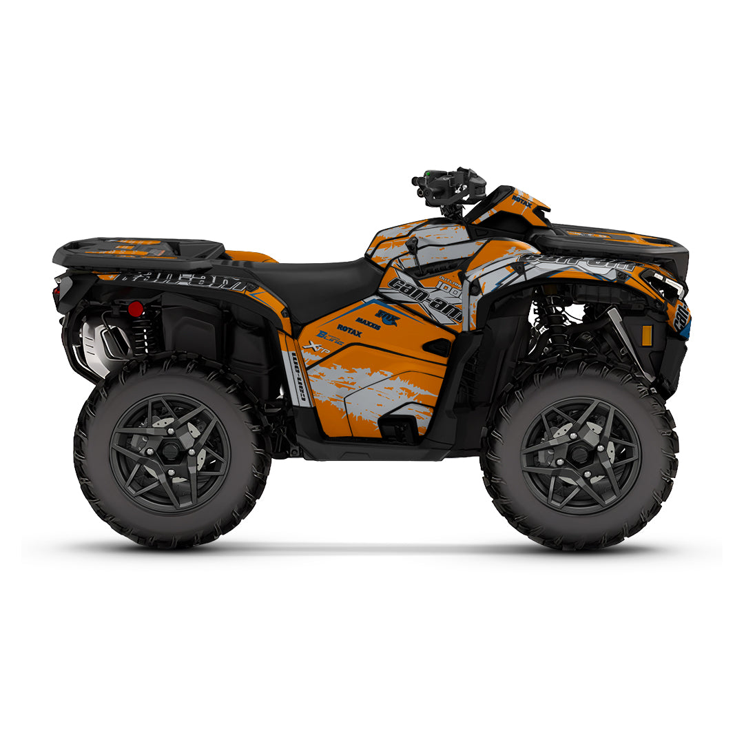 CAN-AM OUTLANDER G3 2025-2027 FULL GRAPHICS KIT "PHASE-X ORANGE" DESIGN