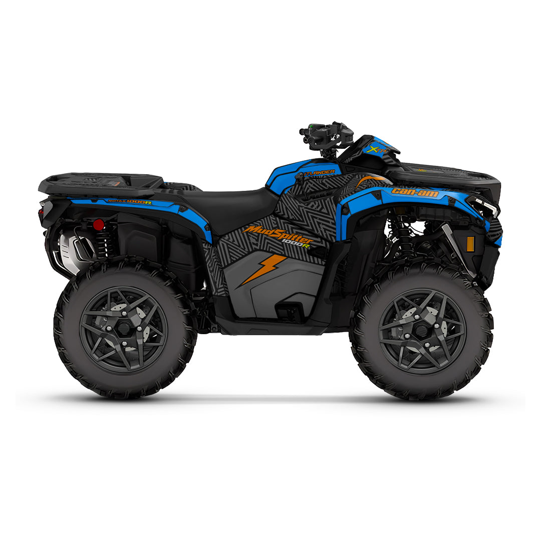 CAN-AM OUTLANDER G3 2025-2027 FULL GRAPHICS KIT "GRIDLOCK BLUE" DESIGN