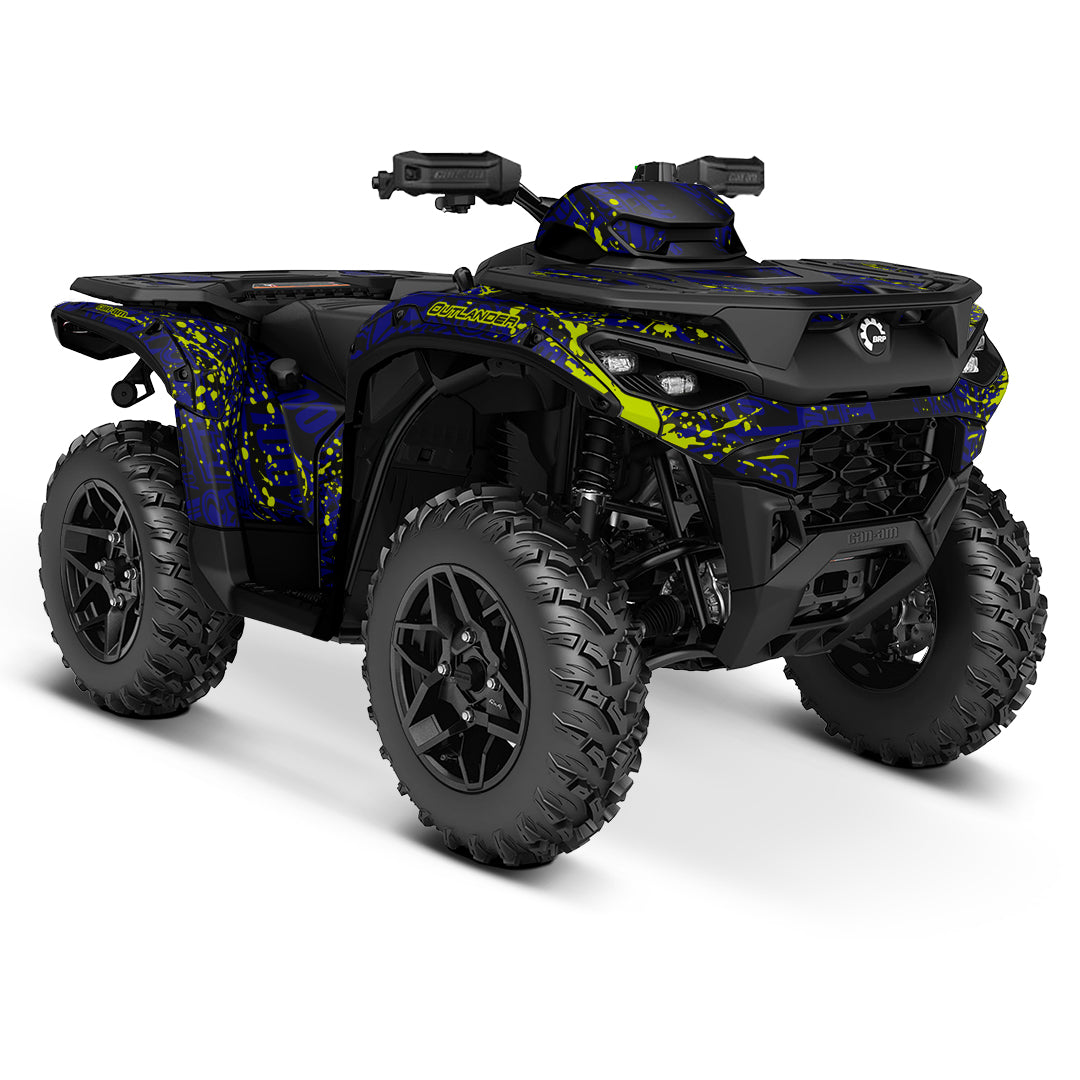 CAN-AM OUTLANDER G3 2025-2027 FULL GRAPHICS KIT "LOGOBOOM BLUE" DESIGN