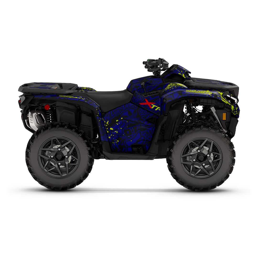 CAN-AM OUTLANDER G3 2025-2027 FULL GRAPHICS KIT "LOGOBOOM BLUE" DESIGN