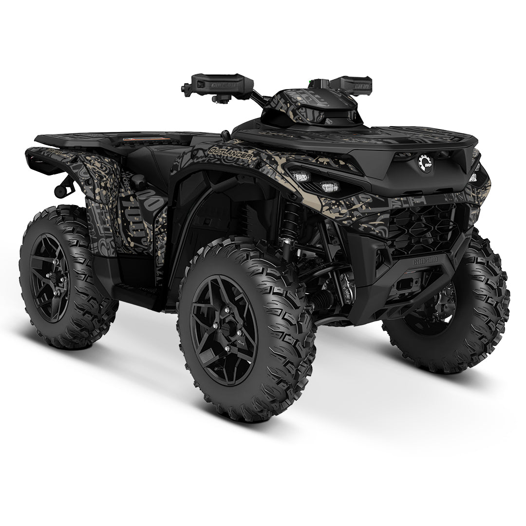 CAN-AM OUTLANDER G3 2025-2027 FULL GRAPHICS KIT "LOGOBOOM SAND" DESIGN