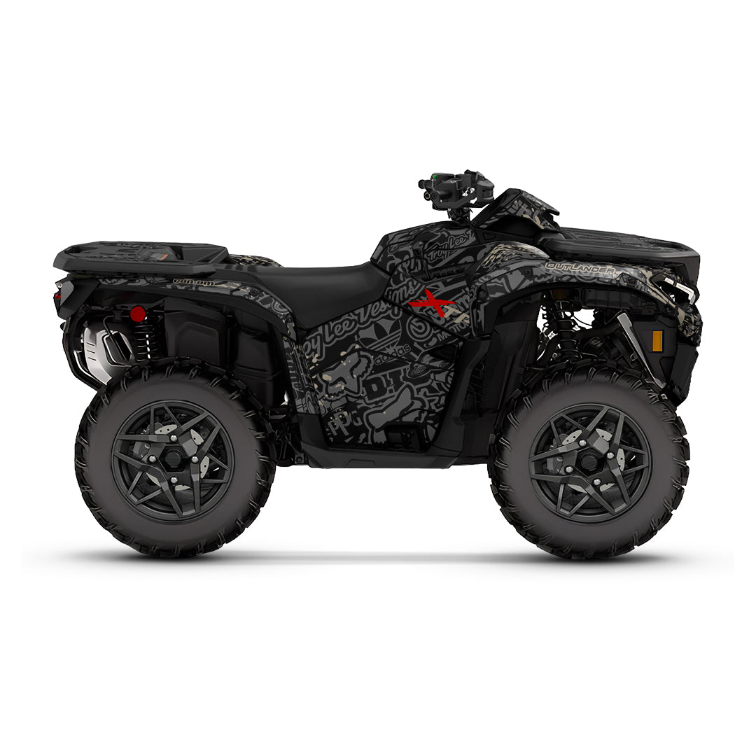 CAN-AM OUTLANDER G3 2025-2027 FULL GRAPHICS KIT "LOGOBOOM SAND" DESIGN