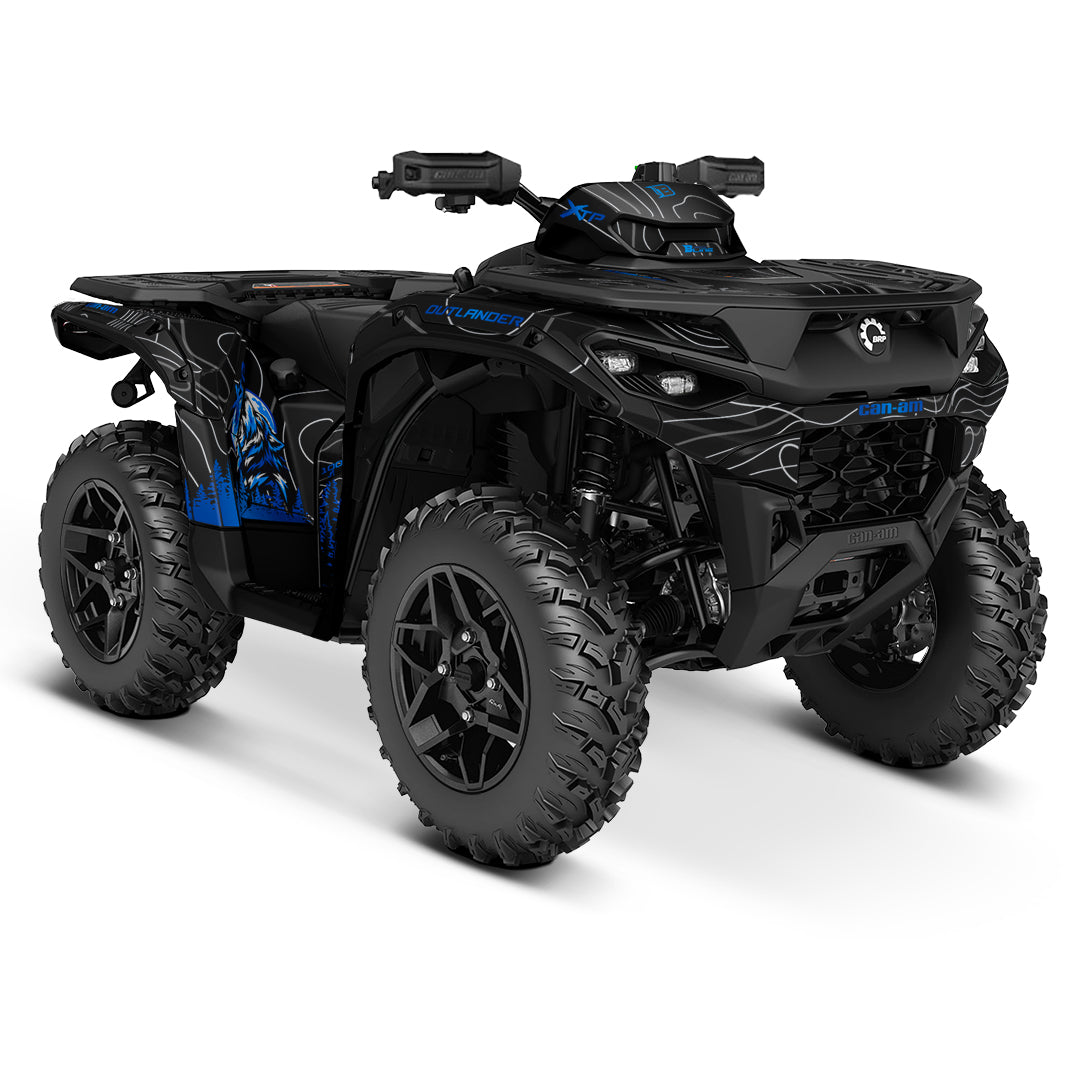 CAN-AM OUTLANDER G3 2025-2027 FULL GRAPHICS KIT "VOLF BLUE" DESIGN