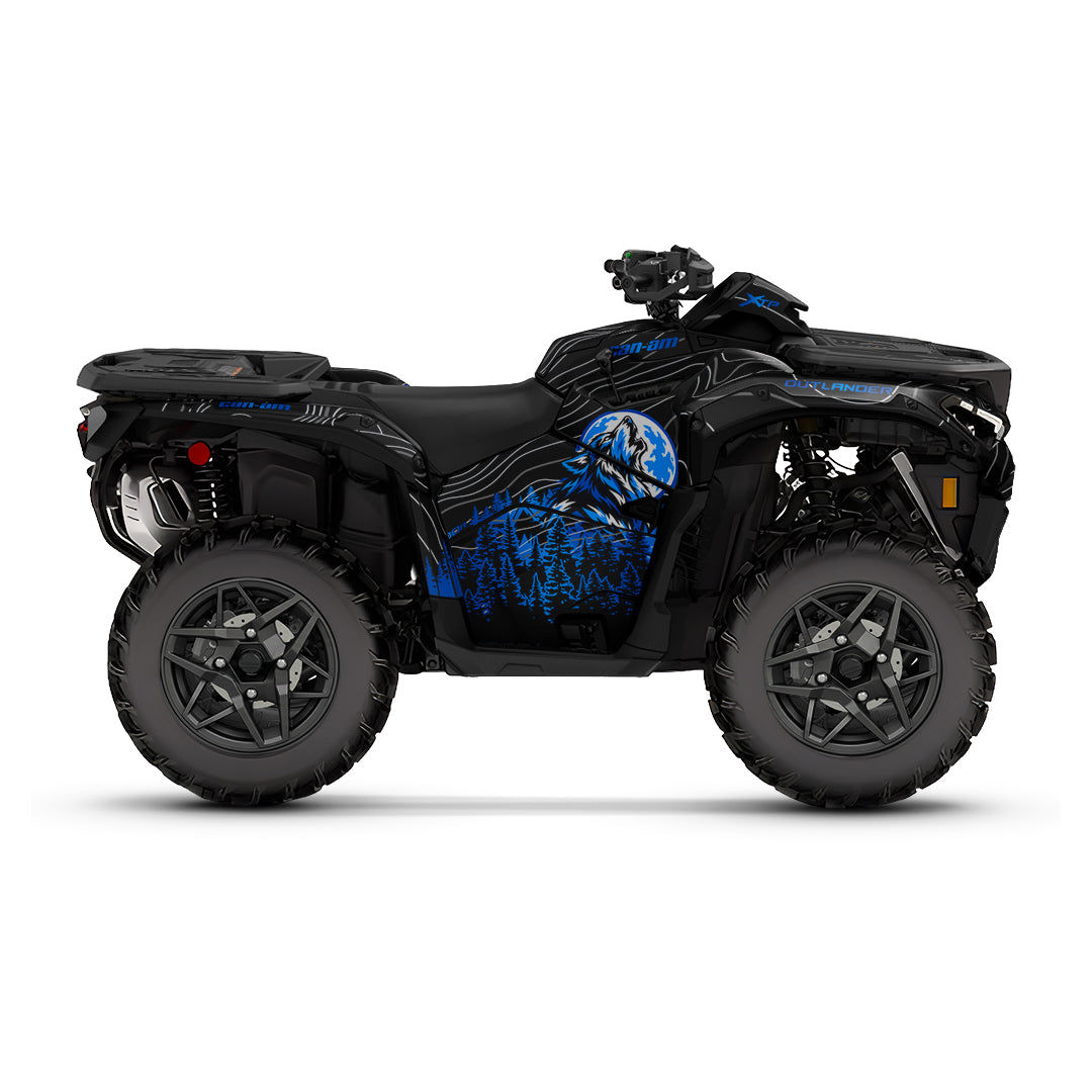 CAN-AM OUTLANDER G3 2025-2027 FULL GRAPHICS KIT "VOLF BLUE" DESIGN