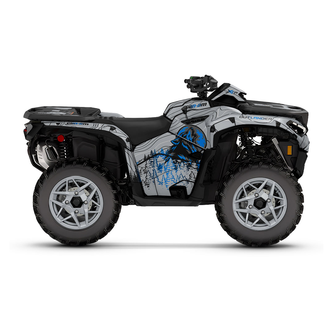 CAN-AM OUTLANDER G3 2025-2027 FULL GRAPHICS KIT "VOLF GREY" DESIGN