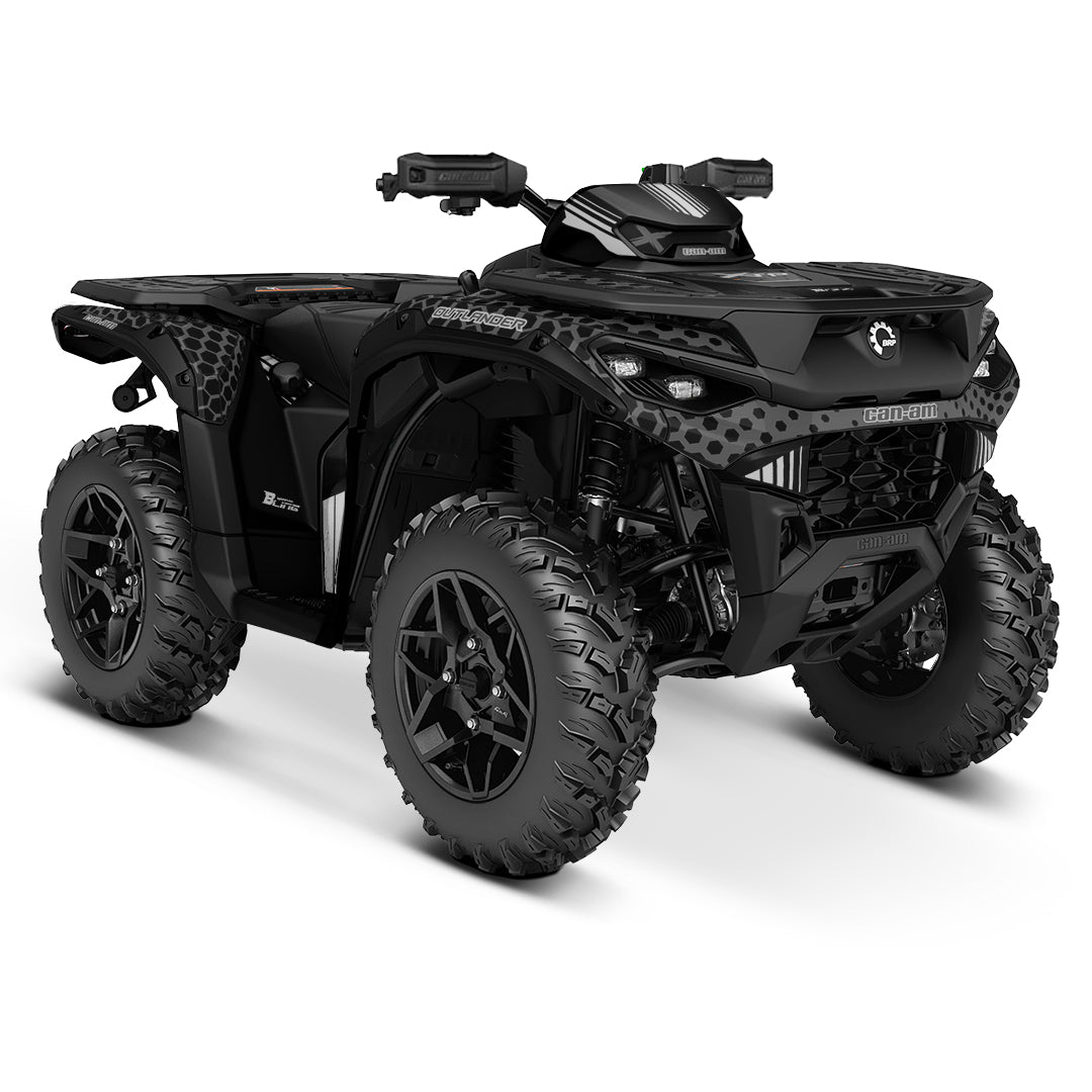 CAN-AM OUTLANDER G3 2025-2027 FULL GRAPHICS KIT "RADON BLACK" DESIGN