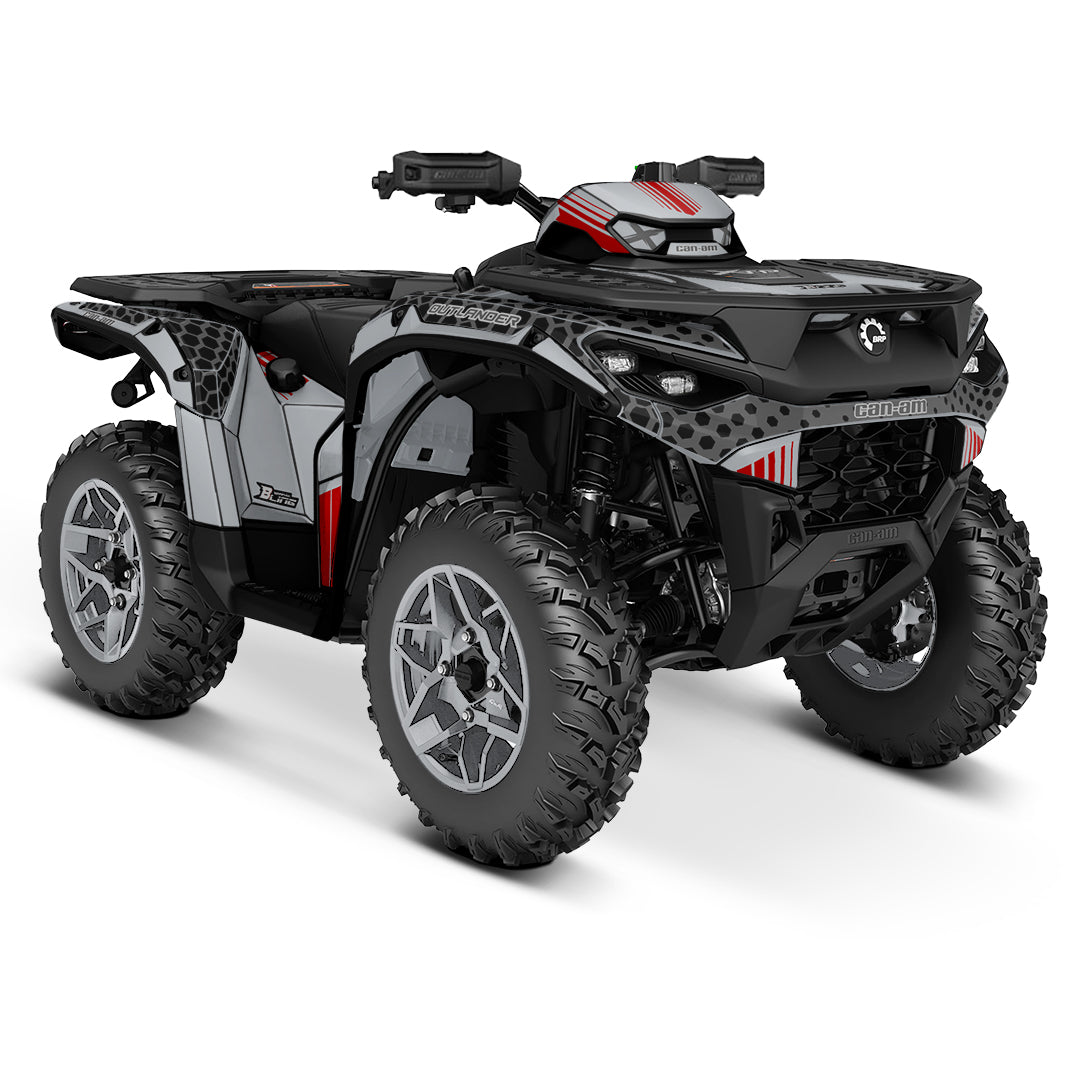 CAN-AM OUTLANDER G3 2025-2027 FULL GRAPHICS KIT "RADON GREY" DESIGN