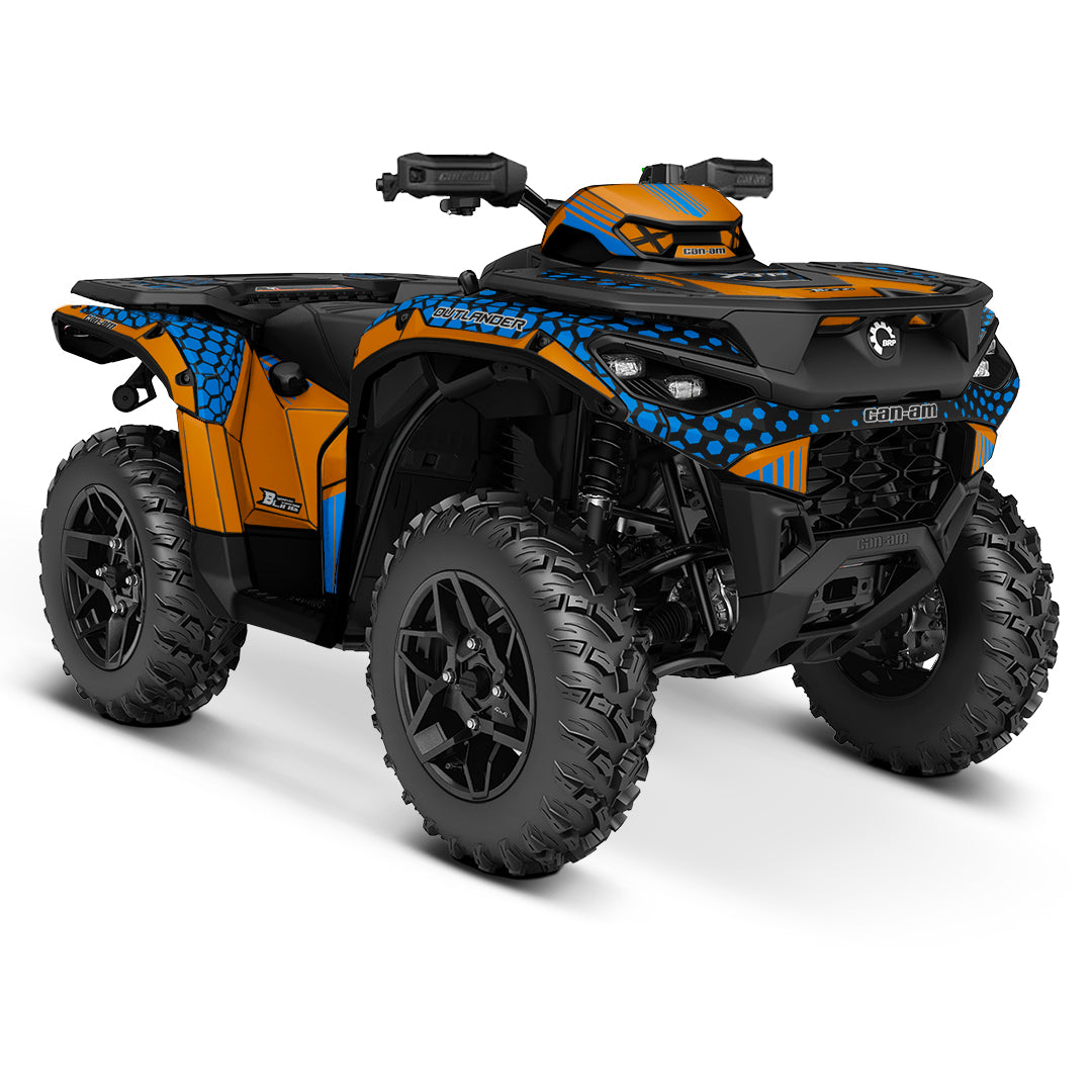 CAN-AM OUTLANDER G3 2025-2027 FULL GRAPHICS KIT "RADON ORANGE" DESIGN