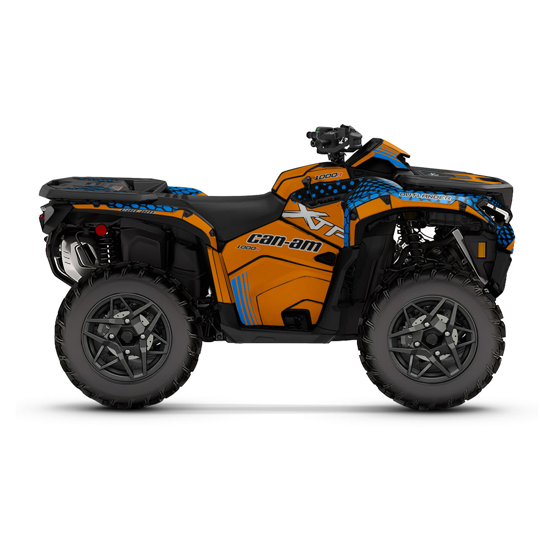 CAN-AM OUTLANDER G3 2025-2027 FULL GRAPHICS KIT "RADON ORANGE" DESIGN