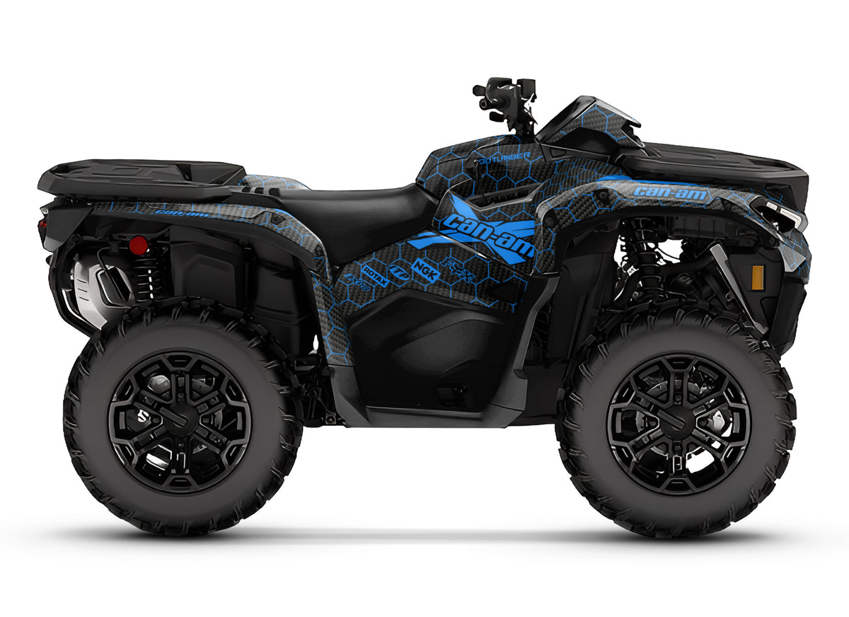 CAN-AM OUTLANDER G3 2025-2027 FULL GRAPHICS KIT "COMBO BLUE" DESIGN