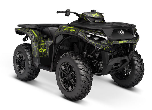 CAN-AM OUTLANDER G3 2025-2027 FULL GRAPHICS KIT "COMBO LIME" DESIGN