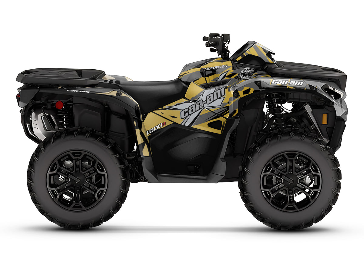 CAN-AM OUTLANDER G3 2025-2027 FULL GRAPHICS KIT "SCREAM SAND" DESIGN