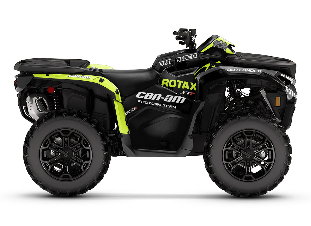 CAN-AM OUTLANDER G3 2025-2027 FULL GRAPHICS KIT "ROTAX LIME" DESIGN