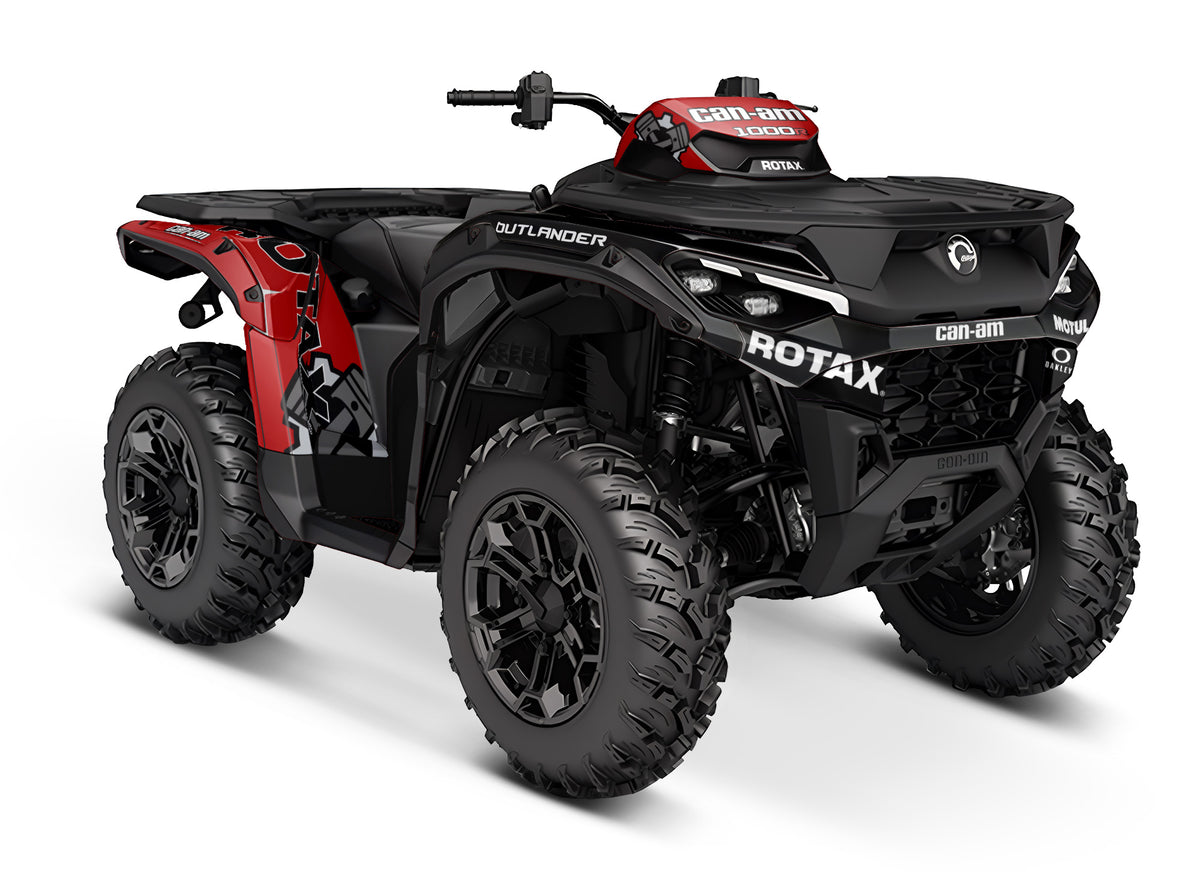 CAN-AM OUTLANDER G3 2025-2027 FULL GRAPHICS KIT "ROTAX RED" DESIGN