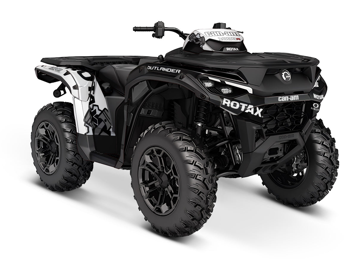 CAN-AM OUTLANDER G3 2025-2027 FULL GRAPHICS KIT "ROTAX WHITE" DESIGN