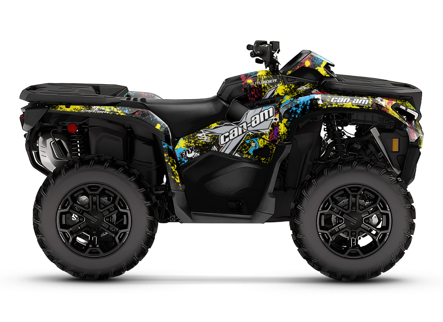 CAN-AM OUTLANDER G3 2025 FULL GRAPHICS KIT "JOKER YELLOW" DESIGN