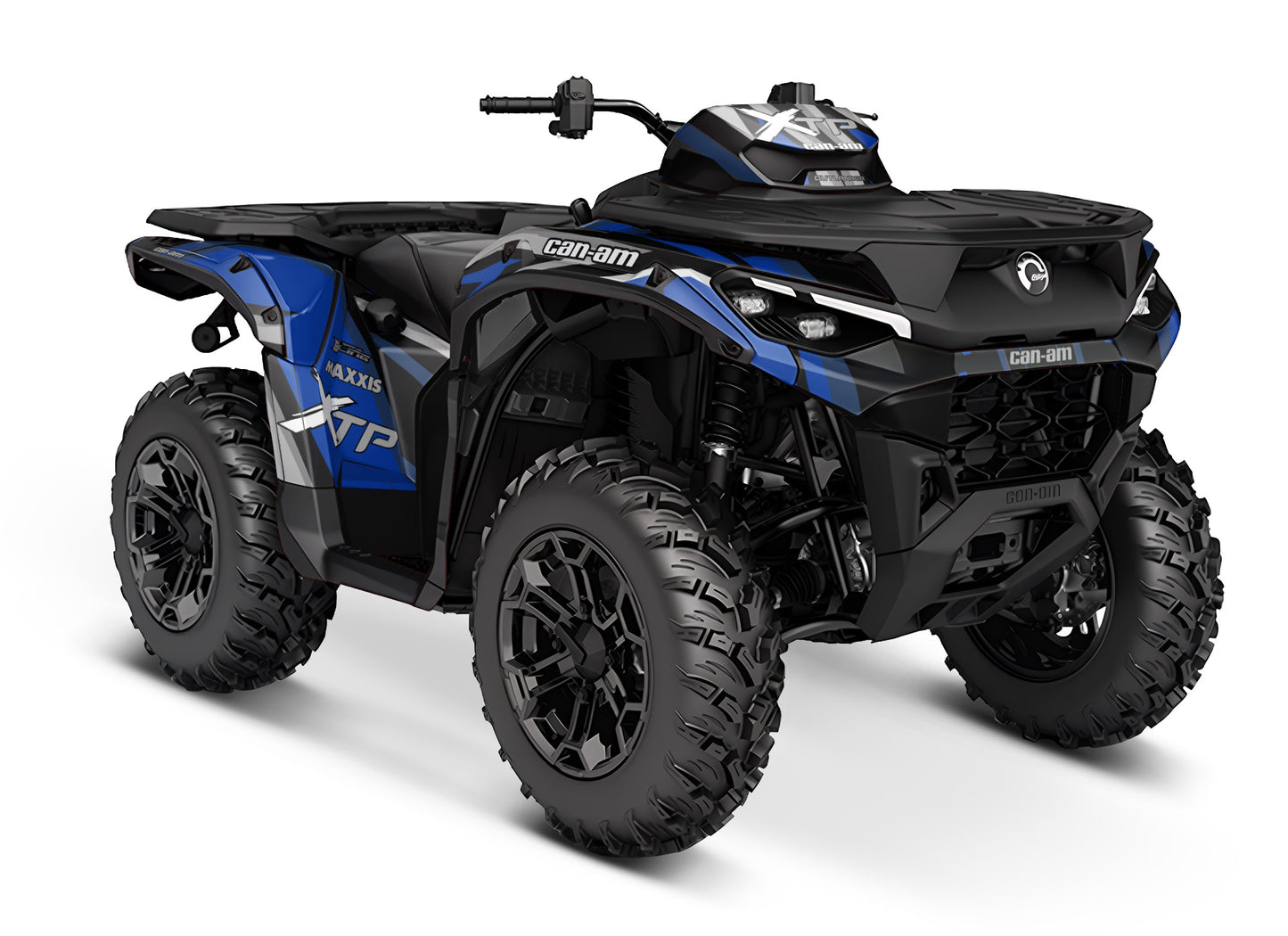 CAN-AM OUTLANDER G3 2025 FULL GRAPHICS KIT "DESTROYER BLUE" DESIGN