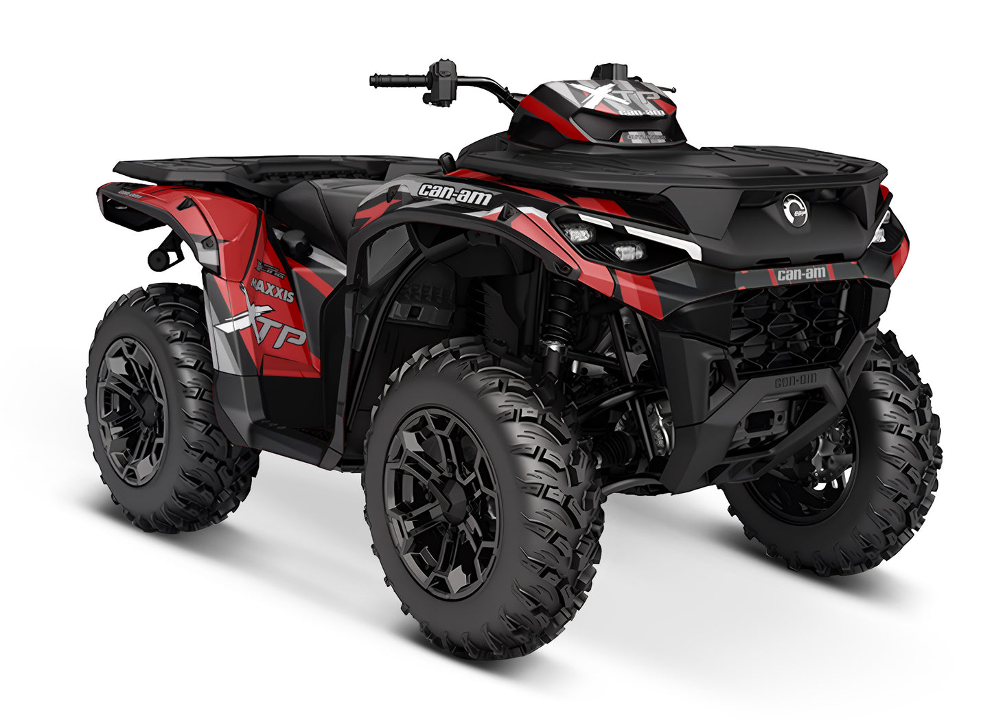 CAN-AM OUTLANDER G3 2025 FULL GRAPHICS KIT "DESTROYER RED" DESIGN