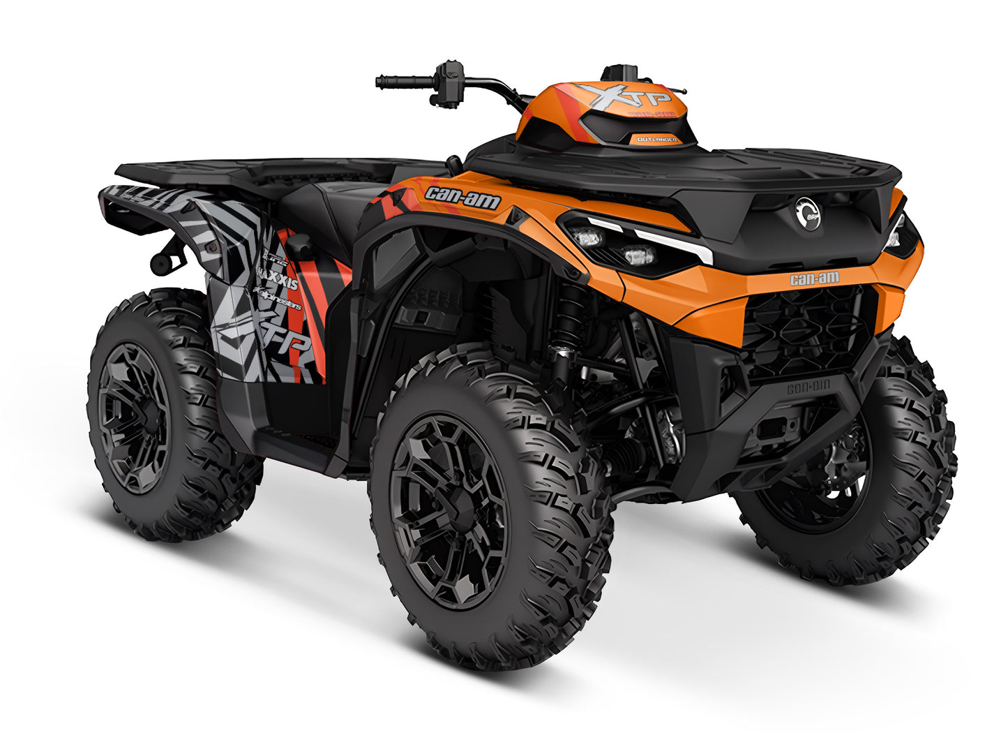 CAN-AM OUTLANDER G3 2025 FULL GRAPHICS KIT "PULSED ORANGE" DESIGN