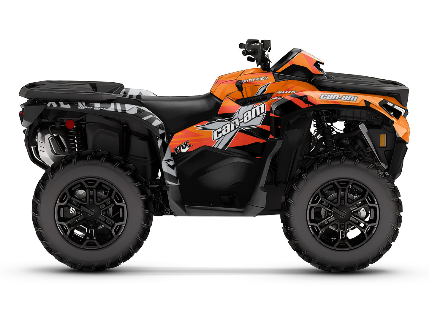 CAN-AM OUTLANDER G3 2025 FULL GRAPHICS KIT "PULSED ORANGE" DESIGN