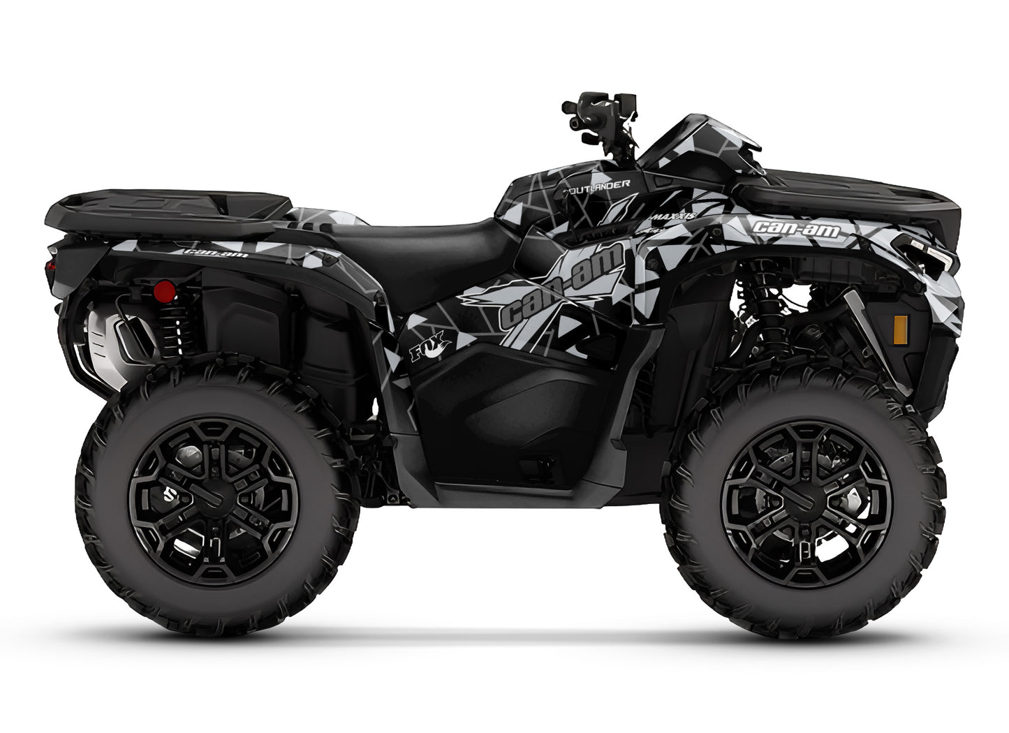 CAN-AM OUTLANDER G3 2025 FULL GRAPHICS KIT "TRINGLED GREY" DESIGN
