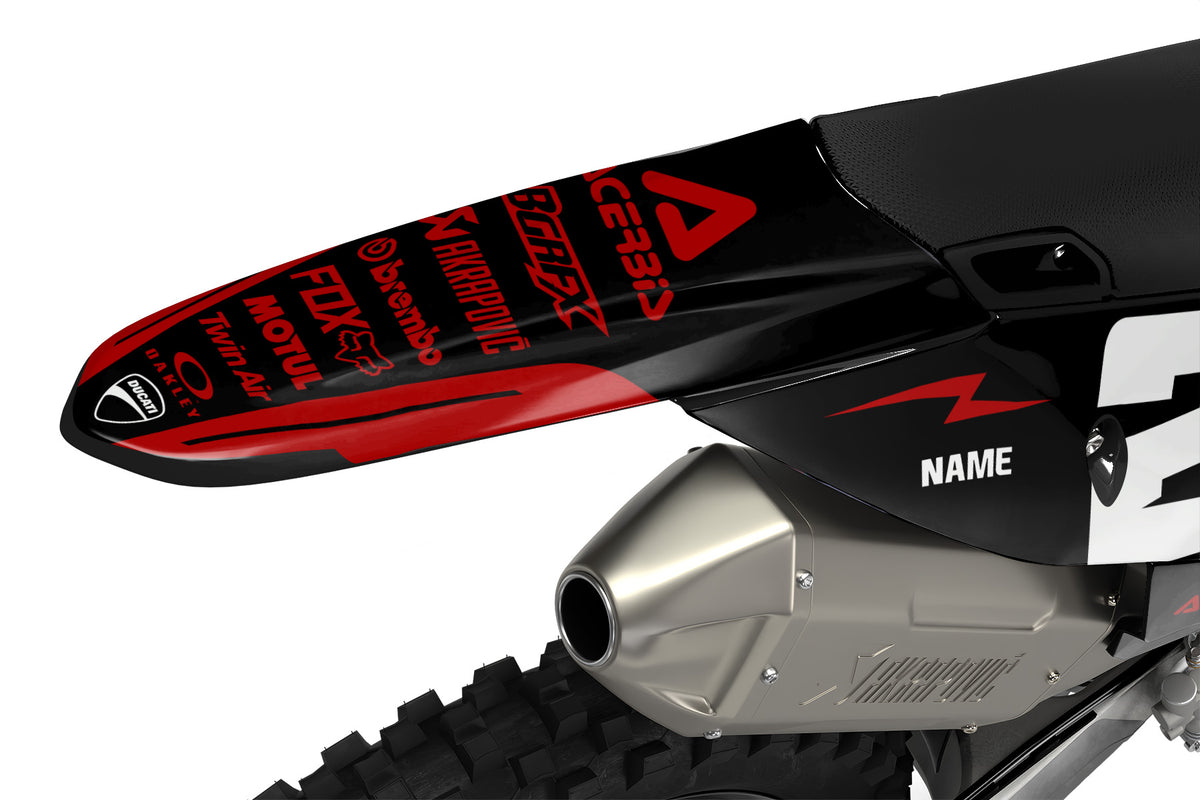DUCATI DESMO FULL GRAPHICS KIT ''BASED BLACK'' DESIGN