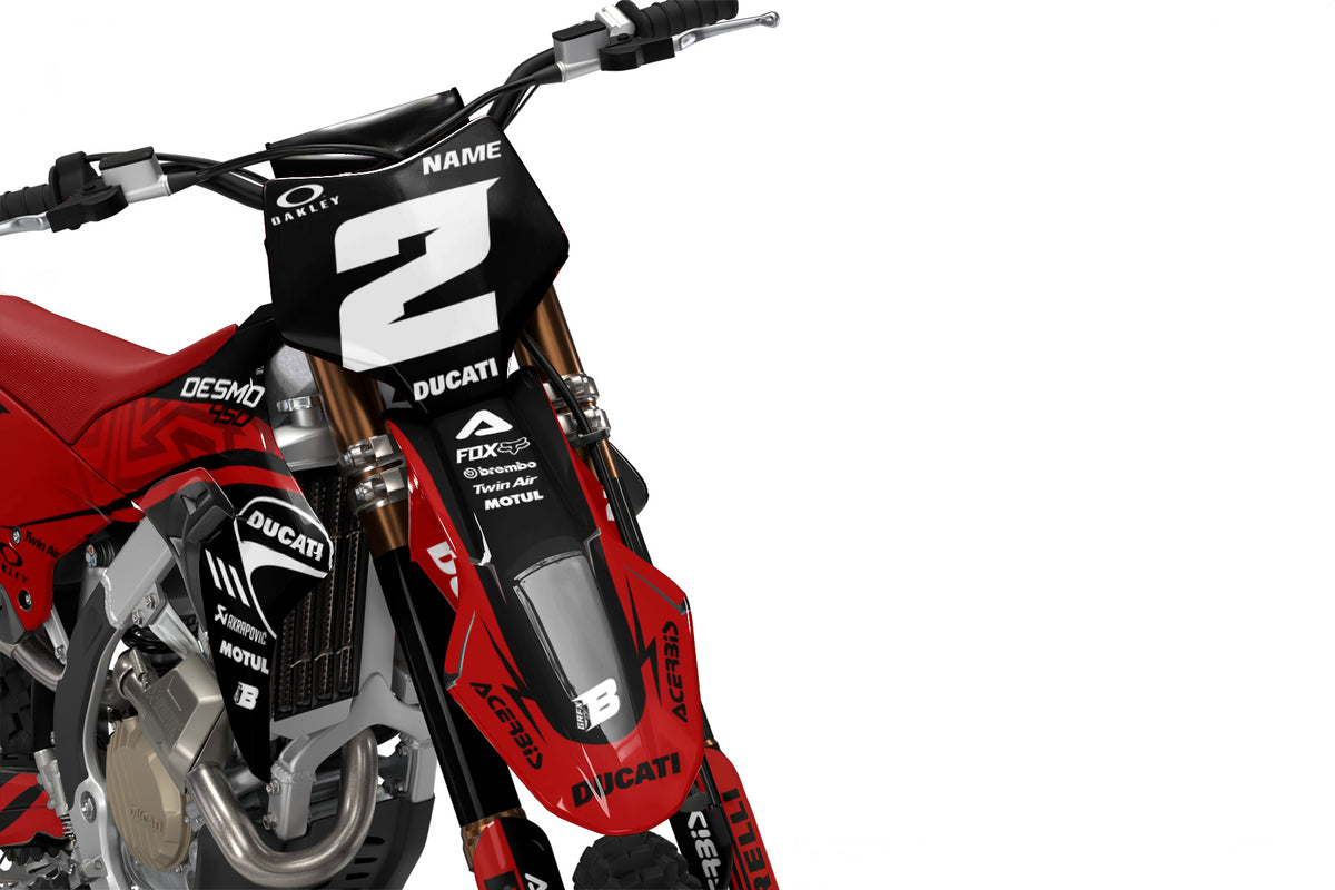 DUCATI DESMO FULL GRAPHICS KIT ''BASED RED'' DESIGN