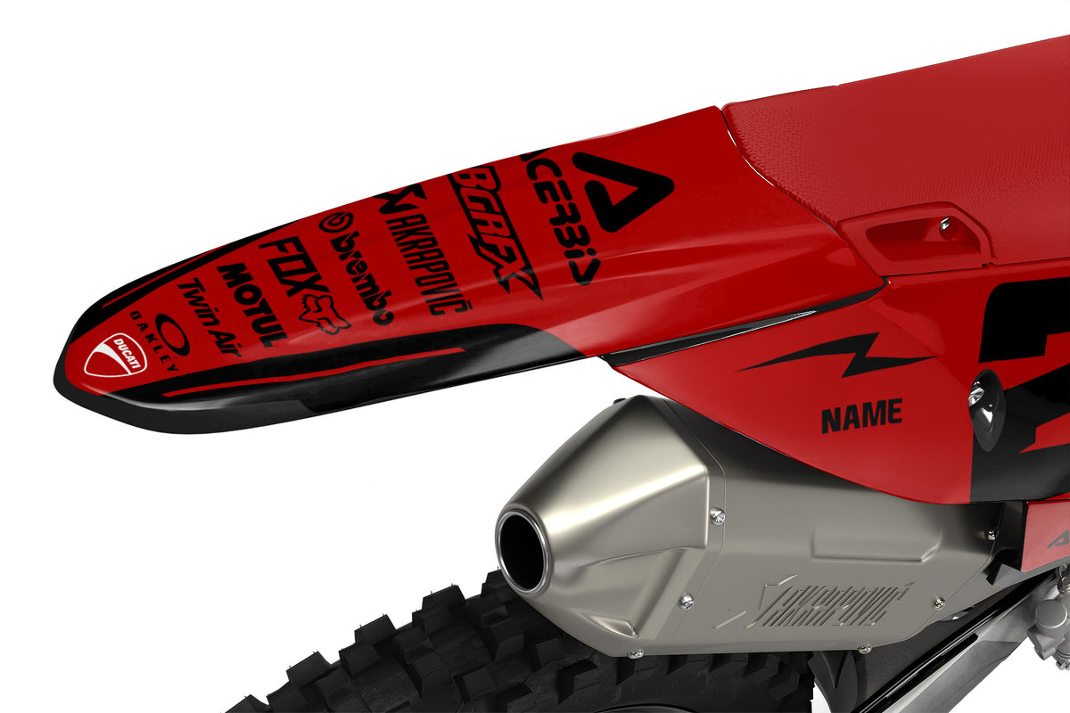 DUCATI DESMO FULL GRAPHICS KIT ''BASED RED'' DESIGN