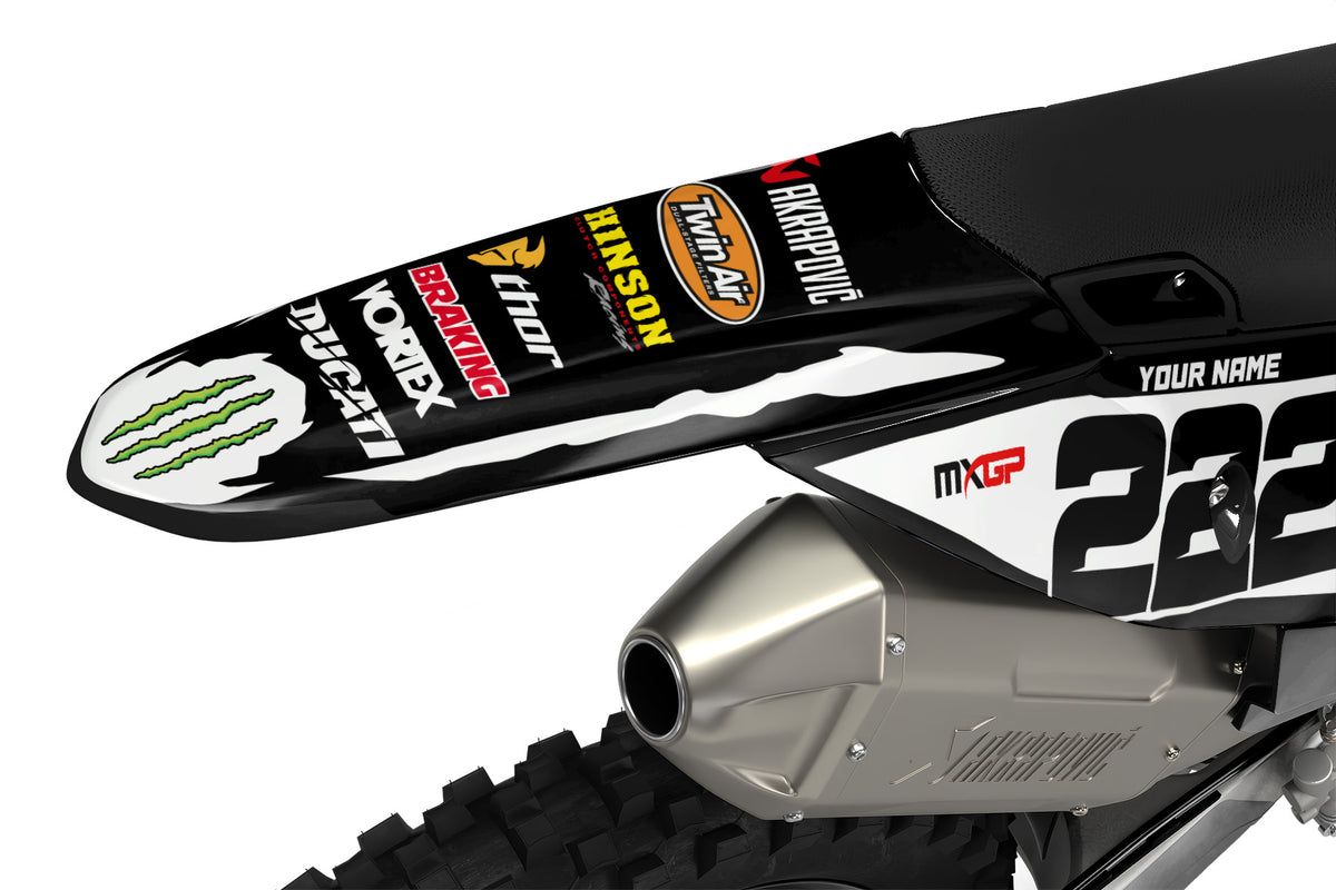 DUCATI DESMO FULL GRAPHICS KIT ''FACTORED WHITE'' DESIGN