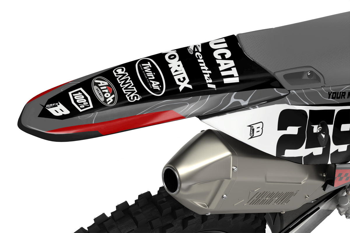 DUCATI DESMO FULL GRAPHICS KIT ''PRIME GREY'' DESIGN