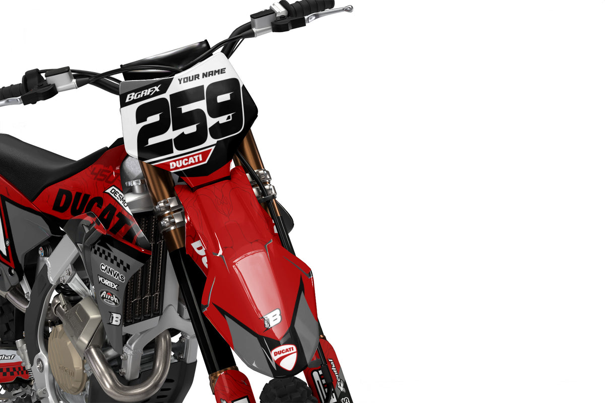 DUCATI DESMO FULL GRAPHICS KIT ''PRIME RED'' DESIGN