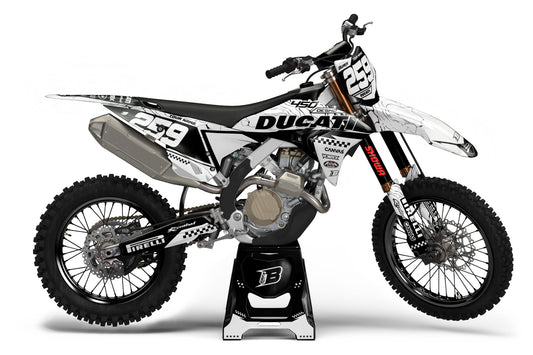 DUCATI DESMO FULL GRAPHICS KIT ''PRIME WHITE'' DESIGN