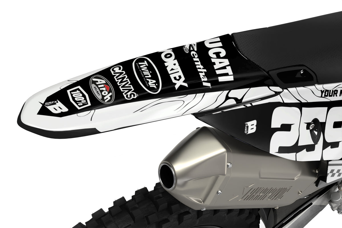 DUCATI DESMO FULL GRAPHICS KIT ''PRIME WHITE'' DESIGN