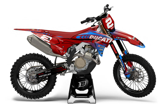 DUCATI DESMO FULL GRAPHICS KIT ''SPECIAL BLUE'' DESIGN