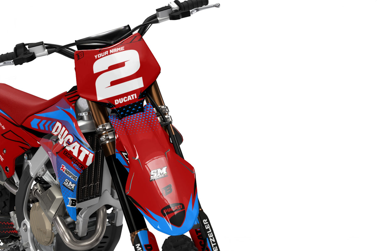 DUCATI DESMO FULL GRAPHICS KIT ''SPECIAL BLUE'' DESIGN