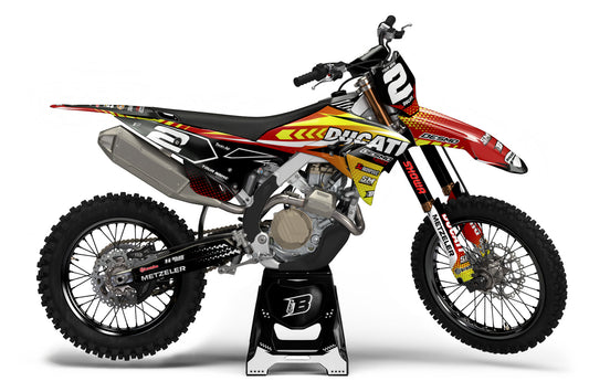 DUCATI DESMO FULL GRAPHICS KIT ''SPECIAL LIME'' DESIGN