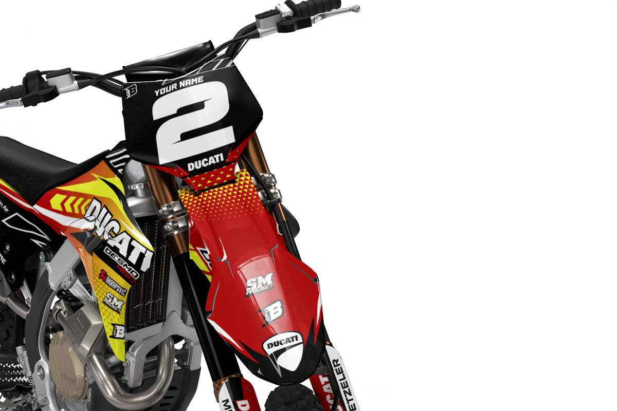 DUCATI DESMO FULL GRAPHICS KIT ''SPECIAL LIME'' DESIGN