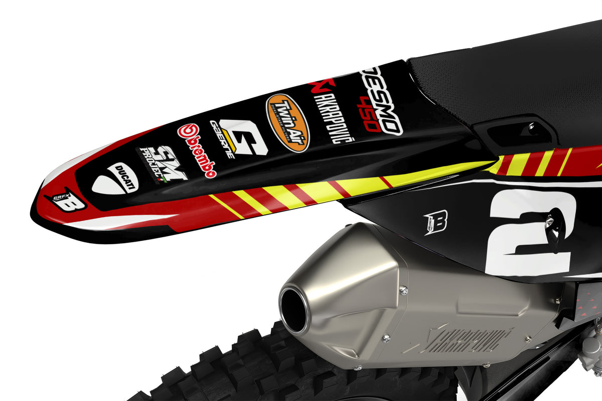 DUCATI DESMO FULL GRAPHICS KIT ''SPECIAL LIME'' DESIGN