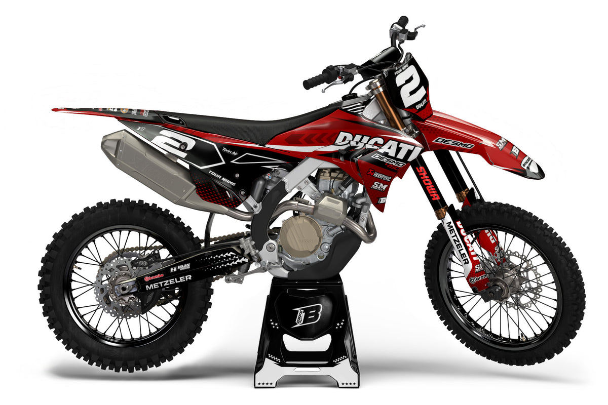 DUCATI DESMO FULL GRAPHICS KIT ''SPECIAL RED'' DESIGN