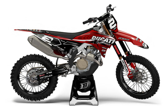 DUCATI DESMO FULL GRAPHICS KIT ''SPECIAL RED'' DESIGN