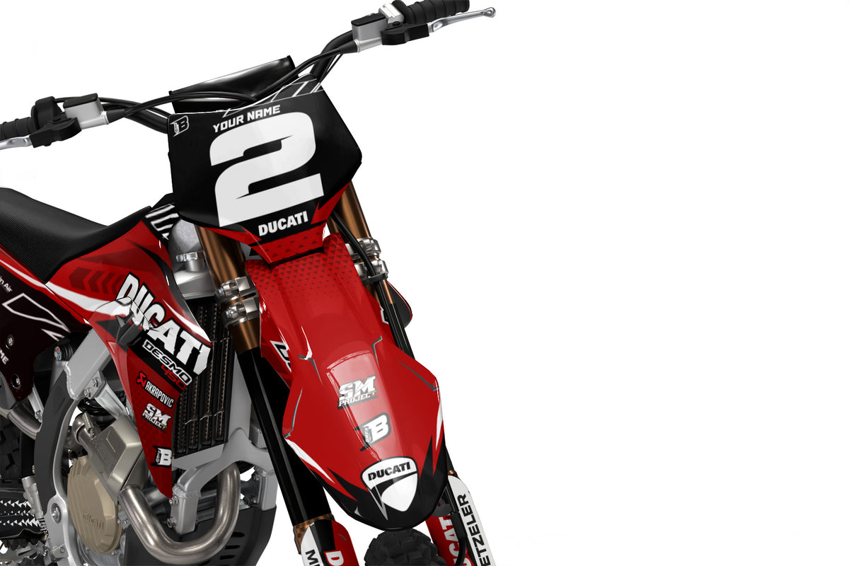 DUCATI DESMO FULL GRAPHICS KIT ''SPECIAL RED'' DESIGN