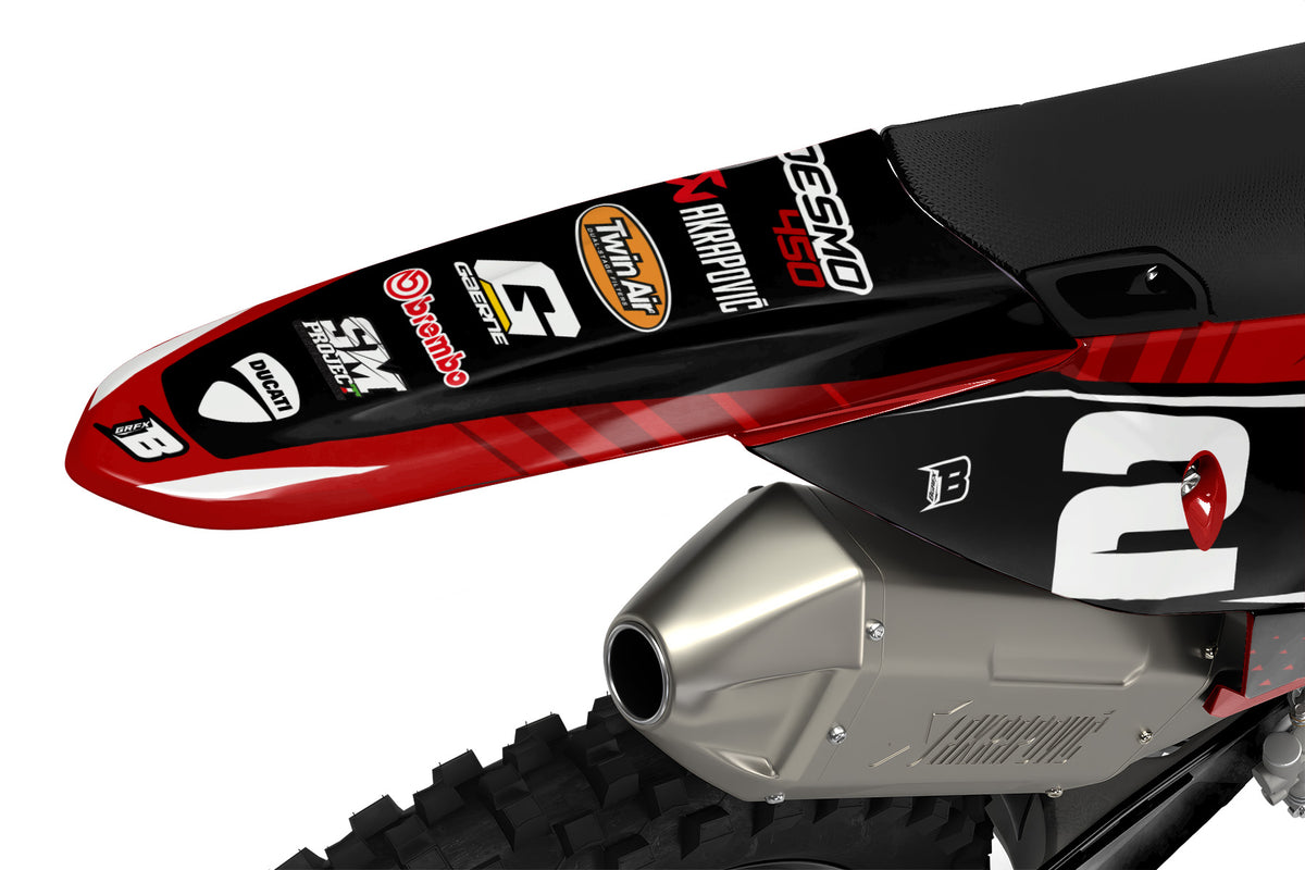 DUCATI DESMO FULL GRAPHICS KIT ''SPECIAL RED'' DESIGN