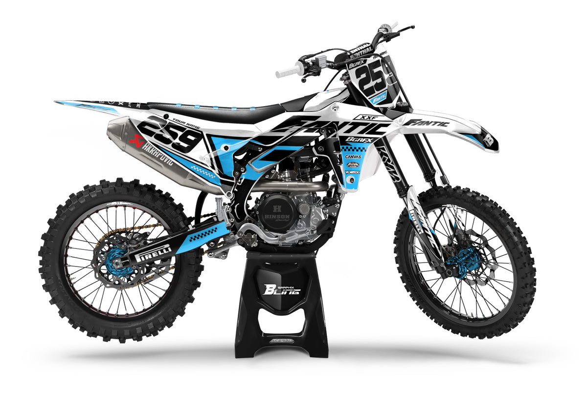 Bgrfx Graphics FANTIC FULL GRAPHICS KIT ''PRIME BLUE'' DESIGN – bling graphix