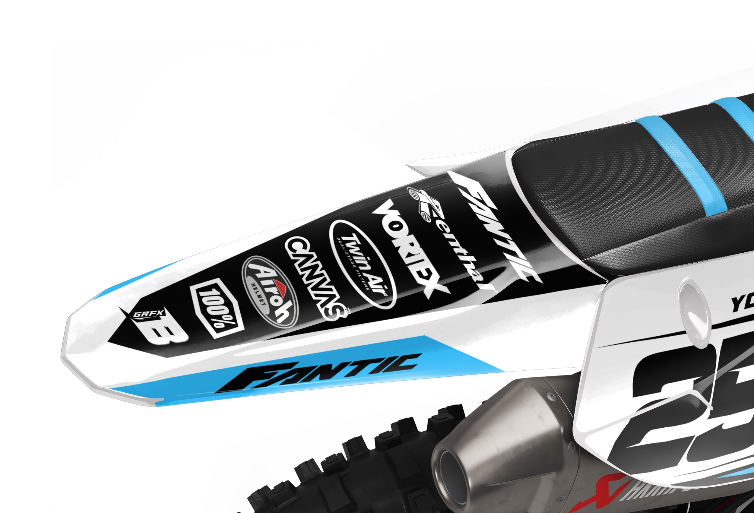 FANTIC FULL GRAPHICS KIT ''PRIME BLUE'' DESIGN – bling graphix