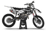 FULL GRAPHICS KIT FOR HUSQVARNA ''FINISH W&B'' DESIGN