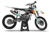 FULL GRAPHICS KIT FOR HUSQVARNA ''RACING EDITION WHITE'' DESIGN