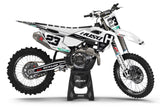 FULL GRAPHICS KIT FOR HUSQVARNA ''STOCKED W&B'' DESIGN