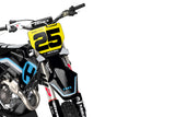 FULL GRAPHICS KIT FOR HUSQVARNA ''HERTAGE BLACK'' DESIGN