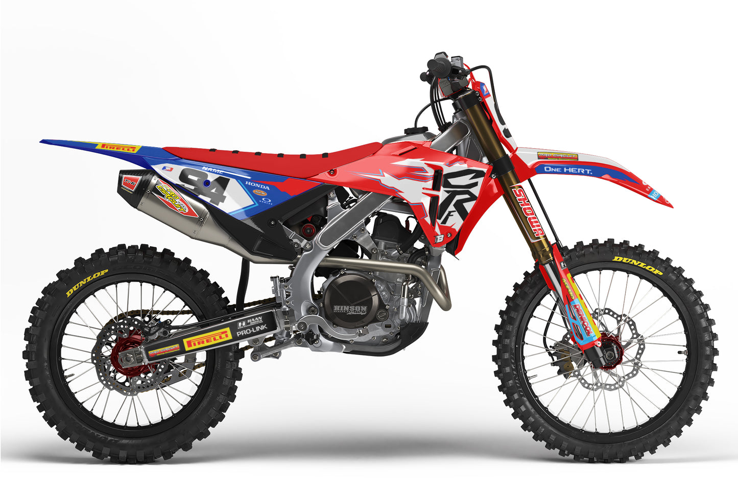 HONDA GRAPHICS KIT ''RETRO 94 BLUE'' DESIGN